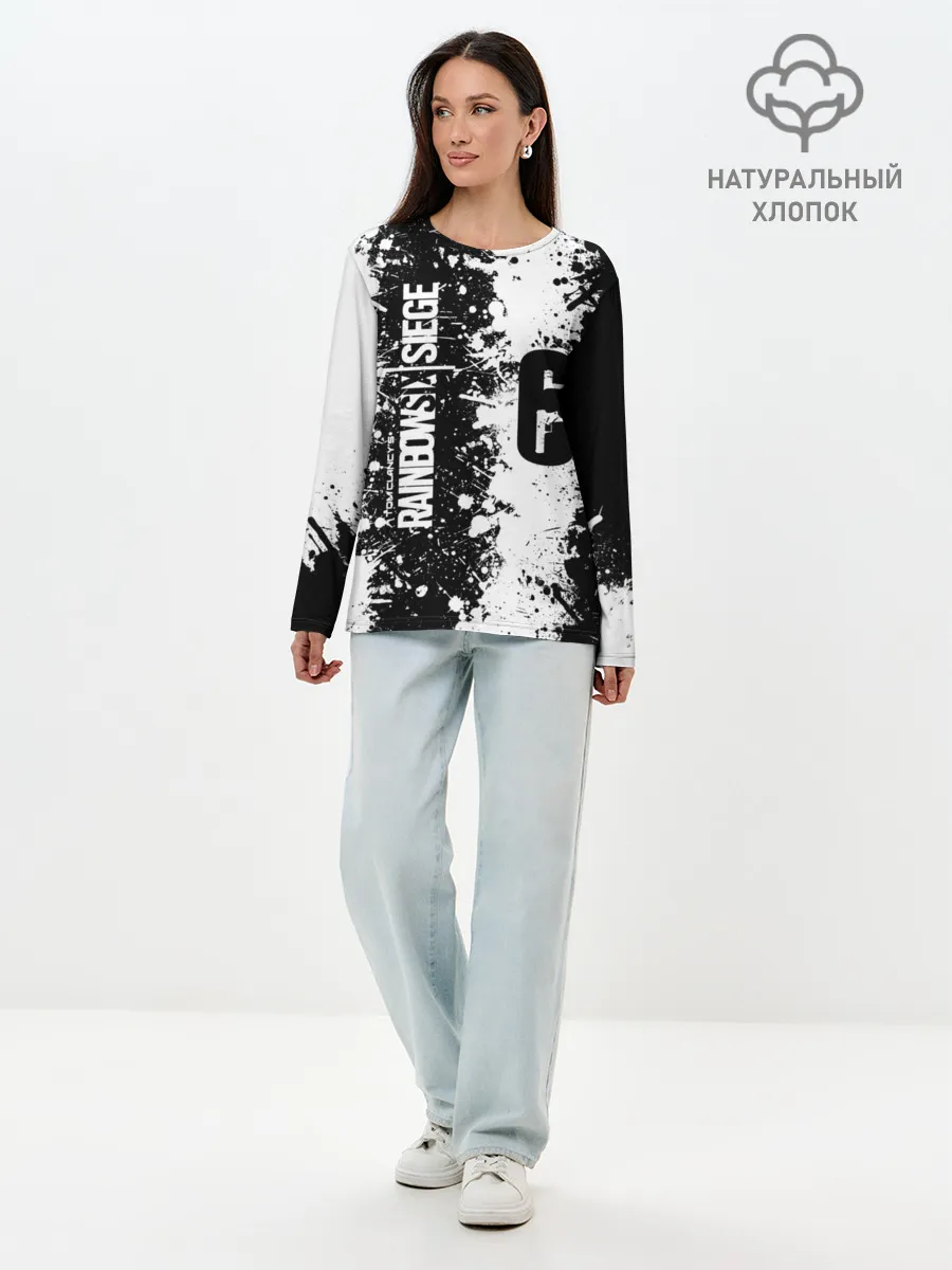 Лонгслив женский. Хлопок / RAINBOW SIX SIEGE