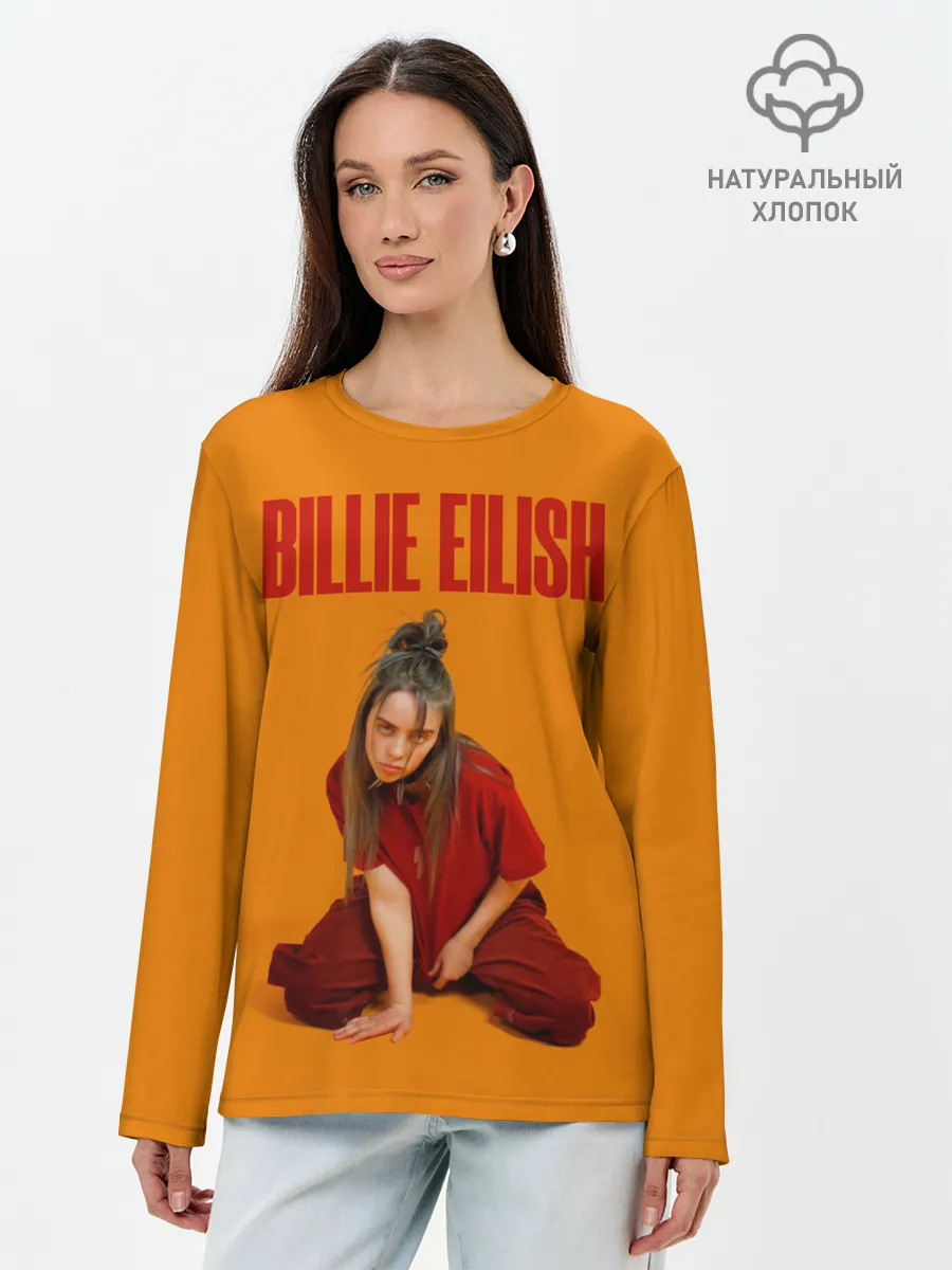 Лонгслив женский. Хлопок / Билли Айлиш