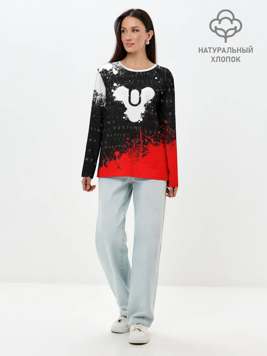 Лонгслив женский. Хлопок / DESTINY