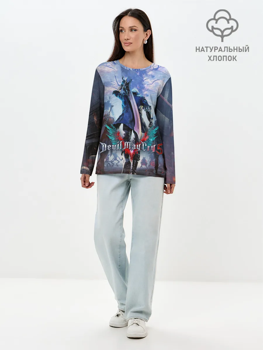 Лонгслив женский. Хлопок / Devil May Cry 5