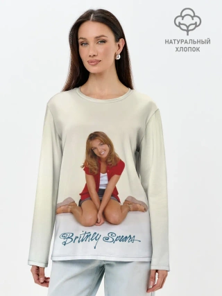 Лонгслив женский. Хлопок / Oldschool Britney