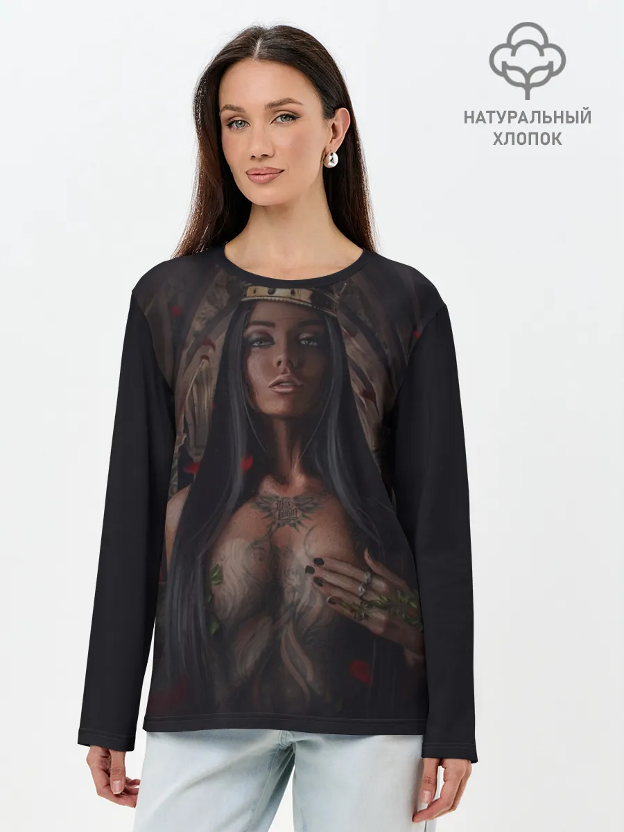 Лонгслив женский. Хлопок / Dope queen