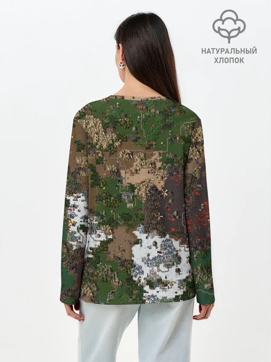 Лонгслив женский. Хлопок / Heroes III New Map