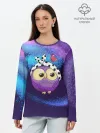 Лонгслив женский. Хлопок / Стильная сова