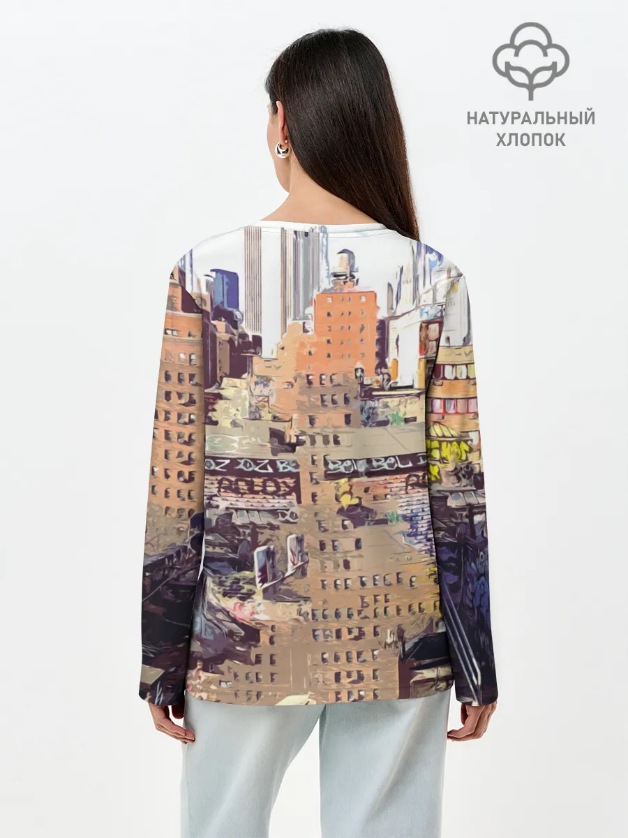 Лонгслив женский. Хлопок / Billie Eilish