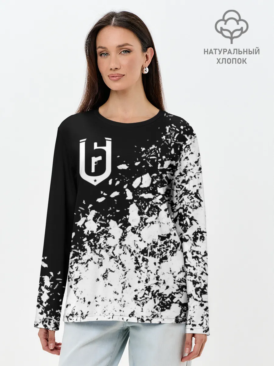 Лонгслив женский. Хлопок / RAINBOW SIX SIEGE