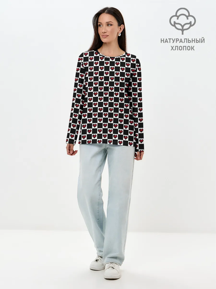 Лонгслив женский. Хлопок / Френдзона