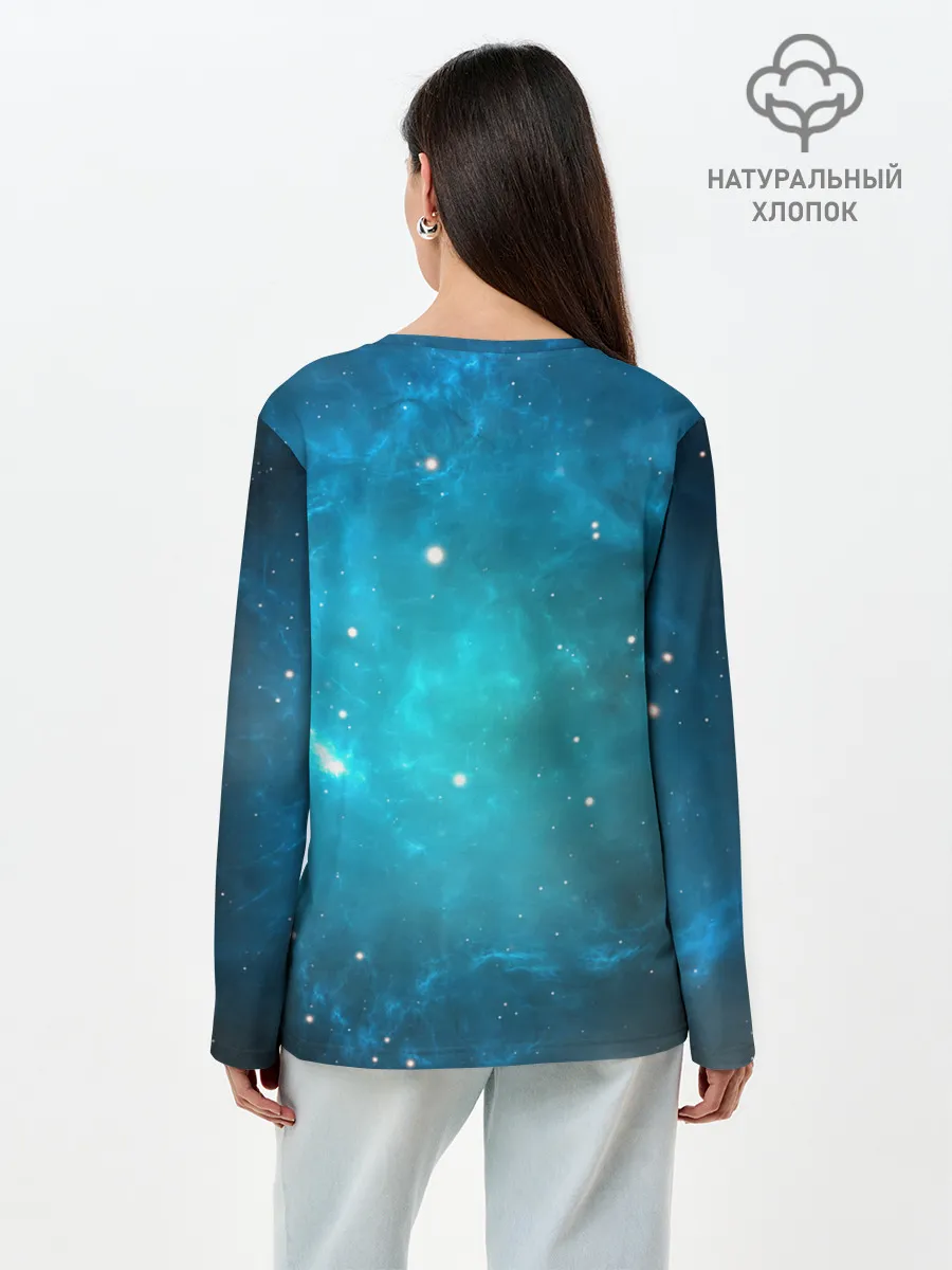 Лонгслив женский. Хлопок / ночная фурия