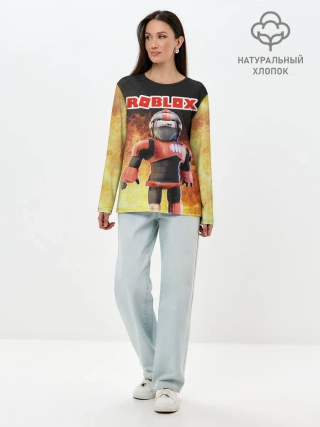 Лонгслив женский. Хлопок / Roblox