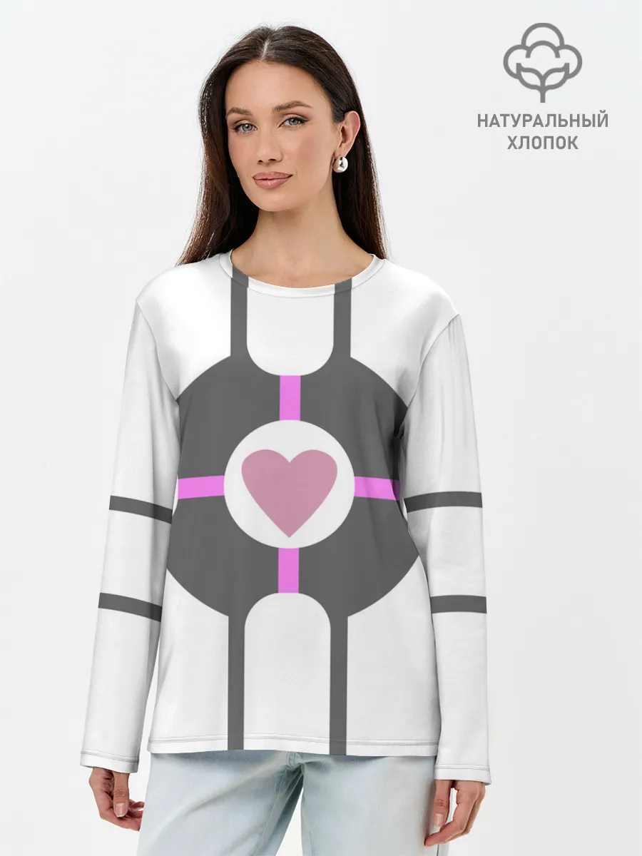 Лонгслив женский. Хлопок / Куб Компаньон