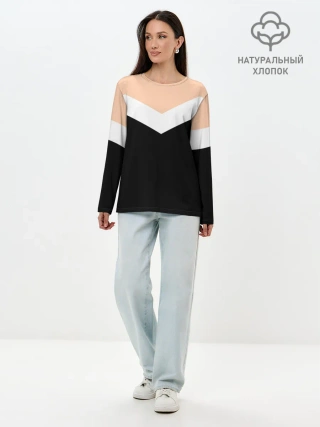 Лонгслив женский. Хлопок / Простота