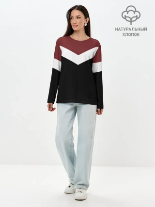 Лонгслив женский. Хлопок / Простота