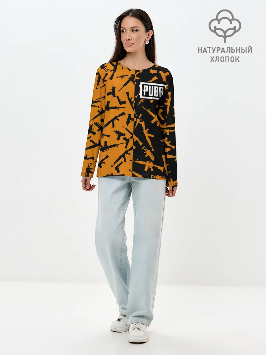 Лонгслив женский. Хлопок / PUBG 2