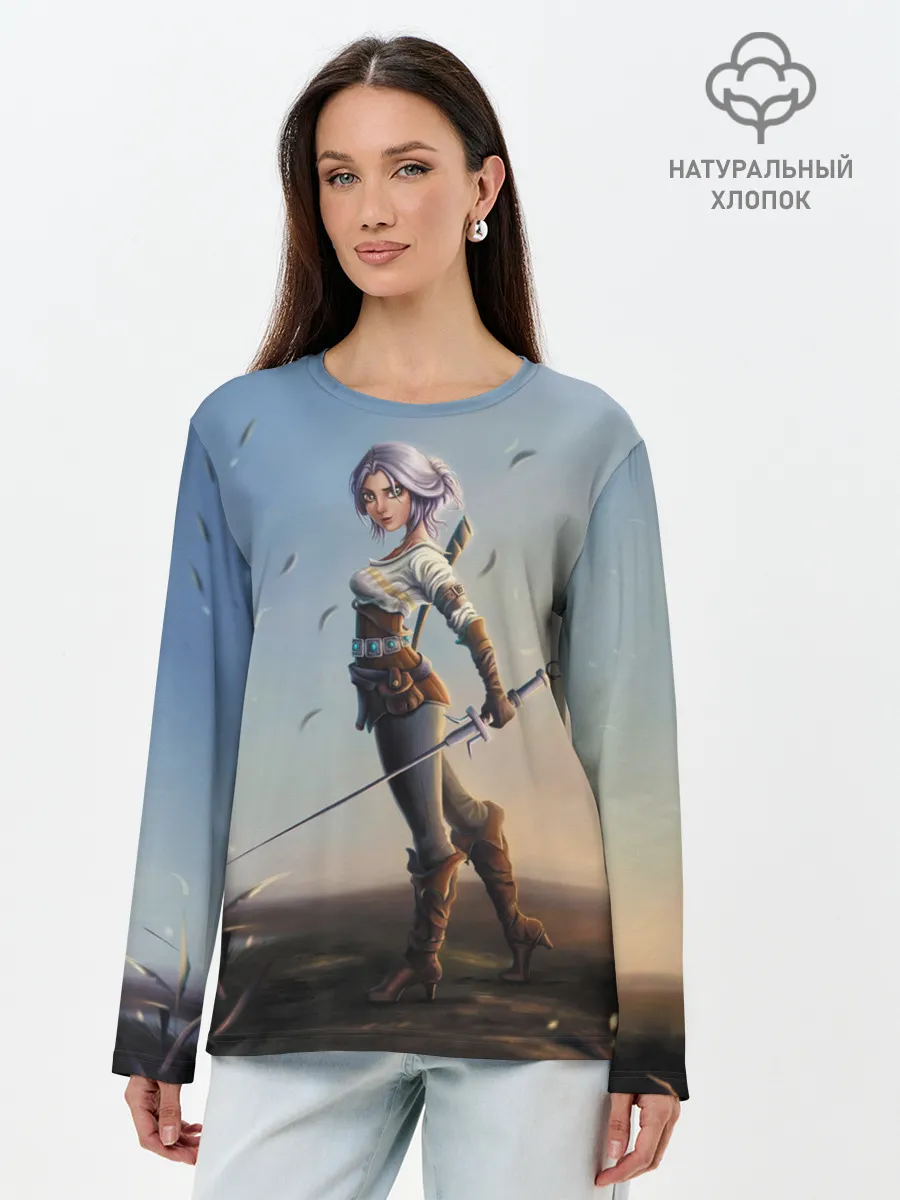 Лонгслив женский. Хлопок / Дикая Охота
