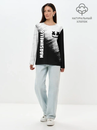 Лонгслив женский. Хлопок / Marshmello 3