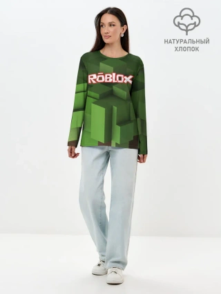 Лонгслив женский. Хлопок / Roblox