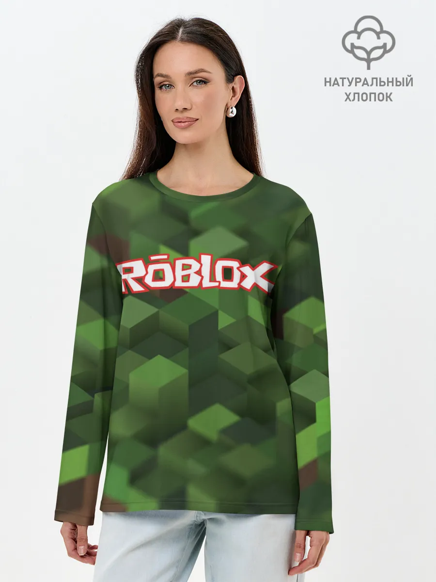 Лонгслив женский. Хлопок / Roblox