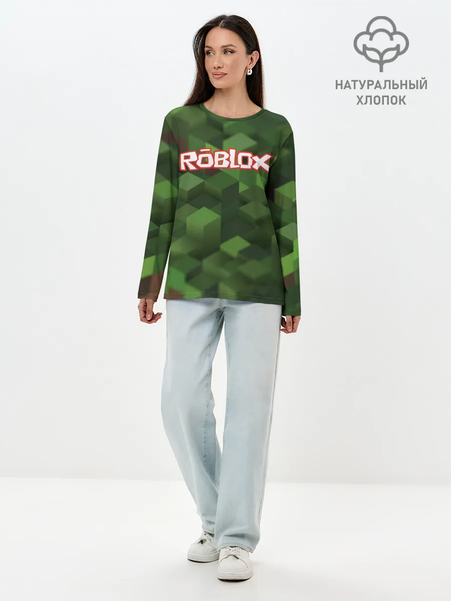 Лонгслив женский. Хлопок / Roblox