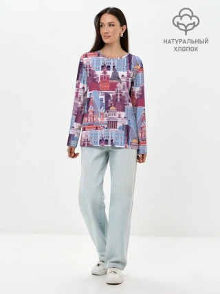 Лонгслив женский. Хлопок / Москва