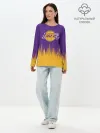 Лонгслив женский. Хлопок / LA LAKERS