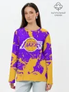 Лонгслив женский. Хлопок / LA LAKERS