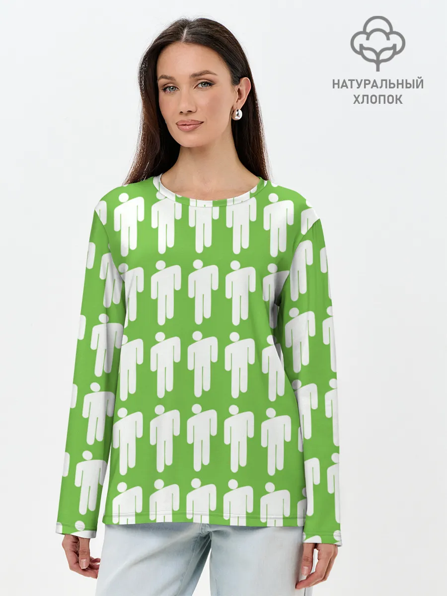 Лонгслив женский. Хлопок / Billie Eilish