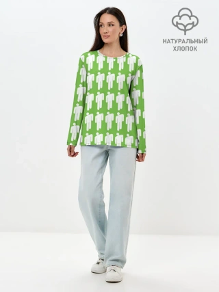 Лонгслив женский. Хлопок / Billie Eilish