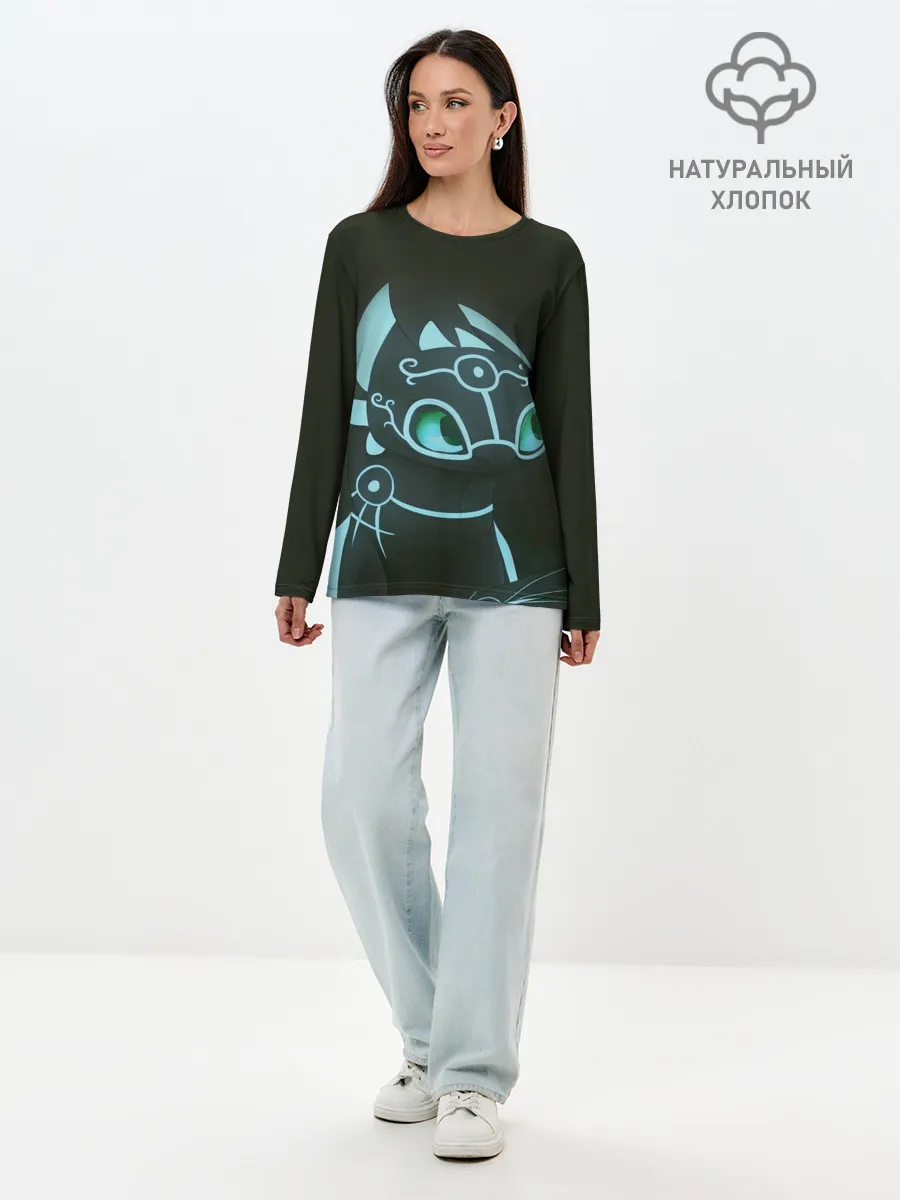 Лонгслив женский. Хлопок / Как приручить дракона