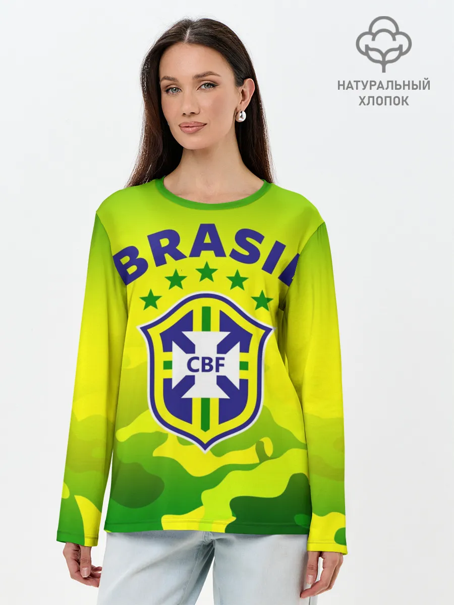 Лонгслив женский. Хлопок / Бразилия