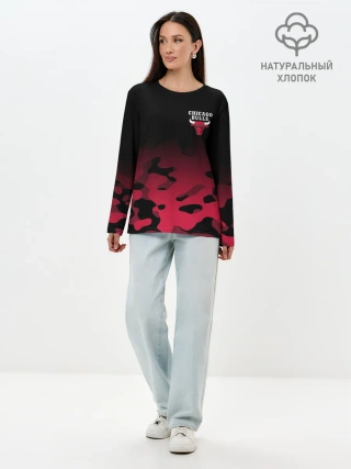 Лонгслив женский. Хлопок / CHICAGO BULLS