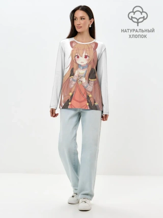 Лонгслив женский. Хлопок / Raphtalia