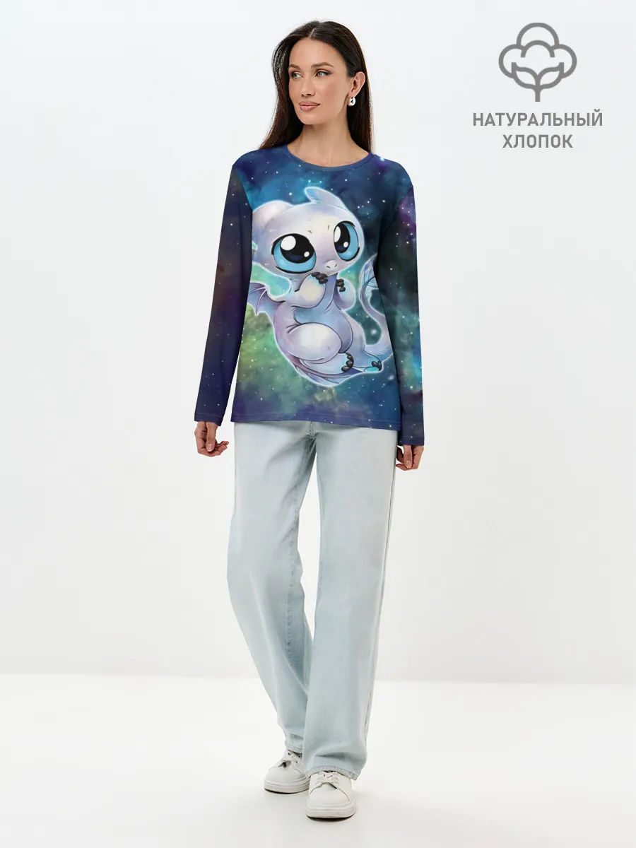 Лонгслив женский. Хлопок / дневная фурия