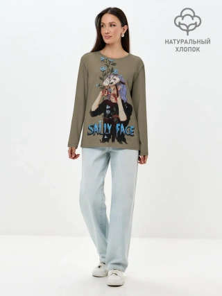 Лонгслив женский. Хлопок / Sally Face