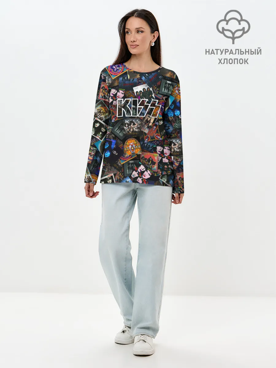 Лонгслив женский. Хлопок / Дискография KISS