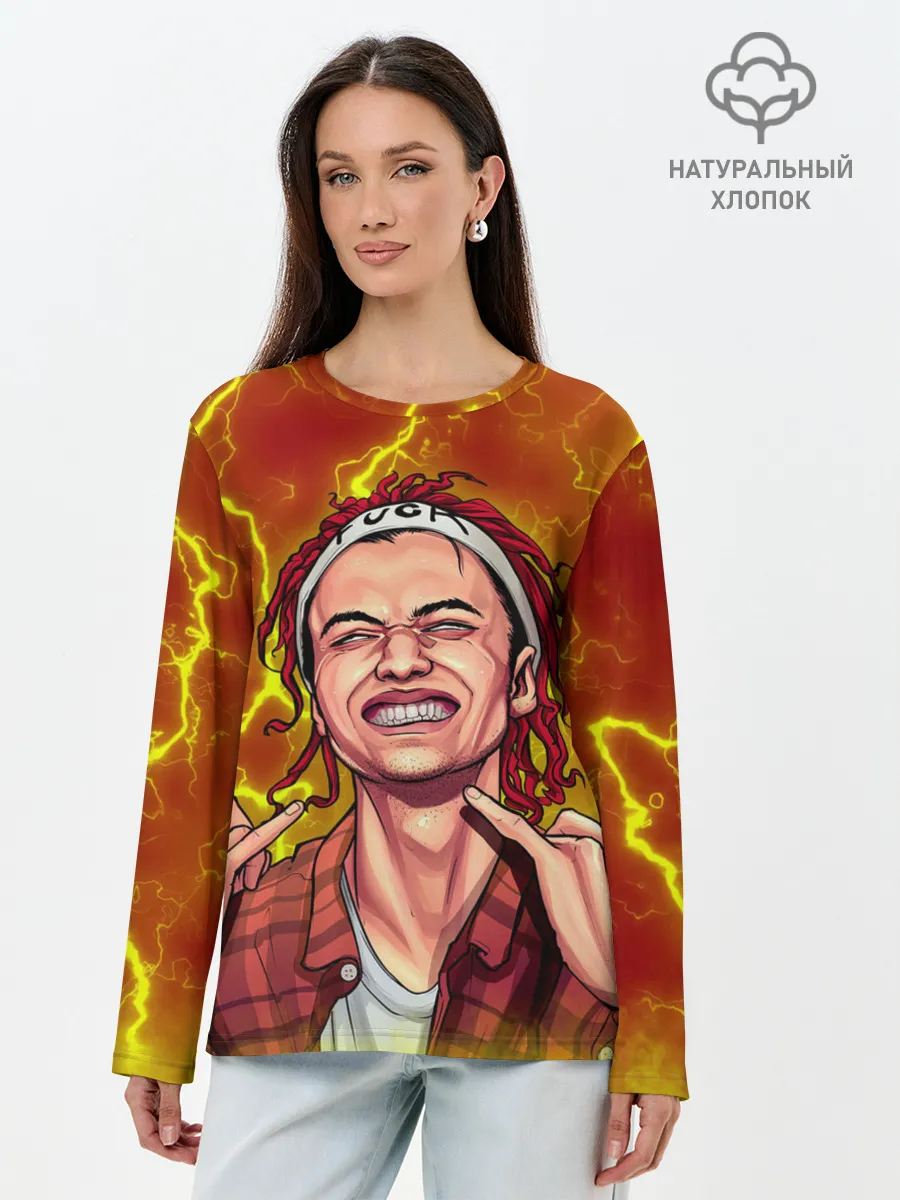 Лонгслив женский. Хлопок / Gone.Fludd