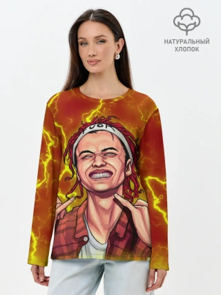 Лонгслив женский. Хлопок / Gone.Fludd