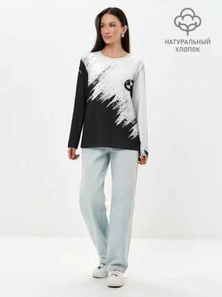 Лонгслив женский. Хлопок / BMW