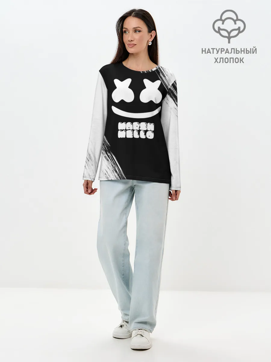 Лонгслив женский. Хлопок / Marshmello 4