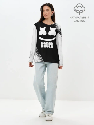 Лонгслив женский. Хлопок / Marshmello 4