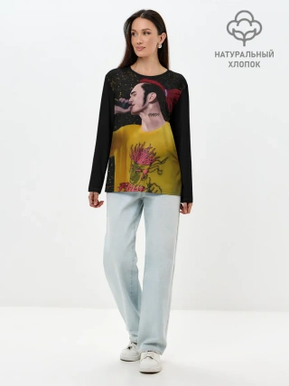 Лонгслив женский. Хлопок / Gone.Fludd