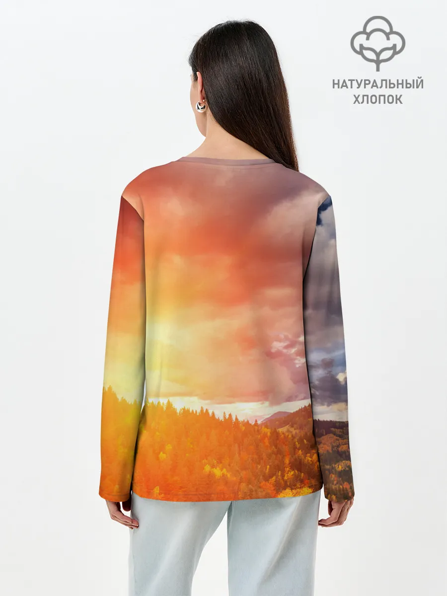 Лонгслив женский. Хлопок / Night Fury