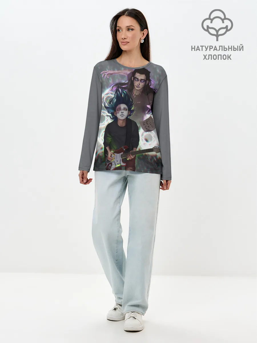 Лонгслив женский. Хлопок / Салли и Ларри