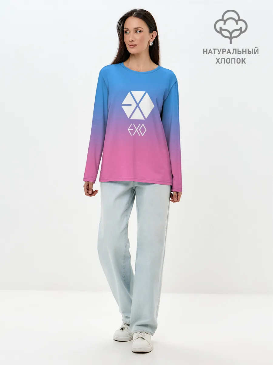 Лонгслив женский. Хлопок / EXO