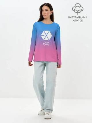 Лонгслив женский. Хлопок / EXO