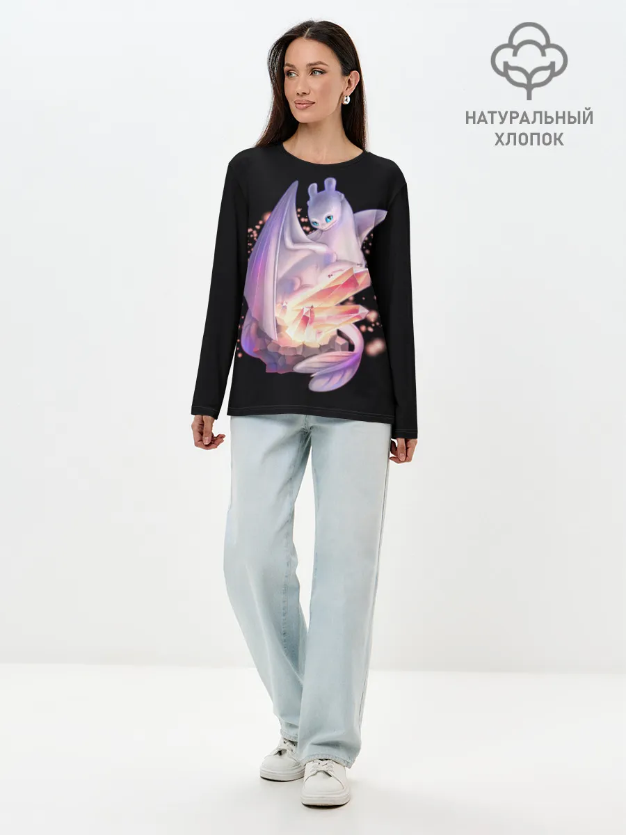 Лонгслив женский. Хлопок / дневная фурия