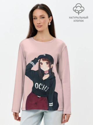 Лонгслив женский. Хлопок / Модница