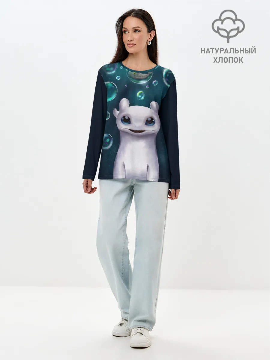 Лонгслив женский. Хлопок / дневная фурия