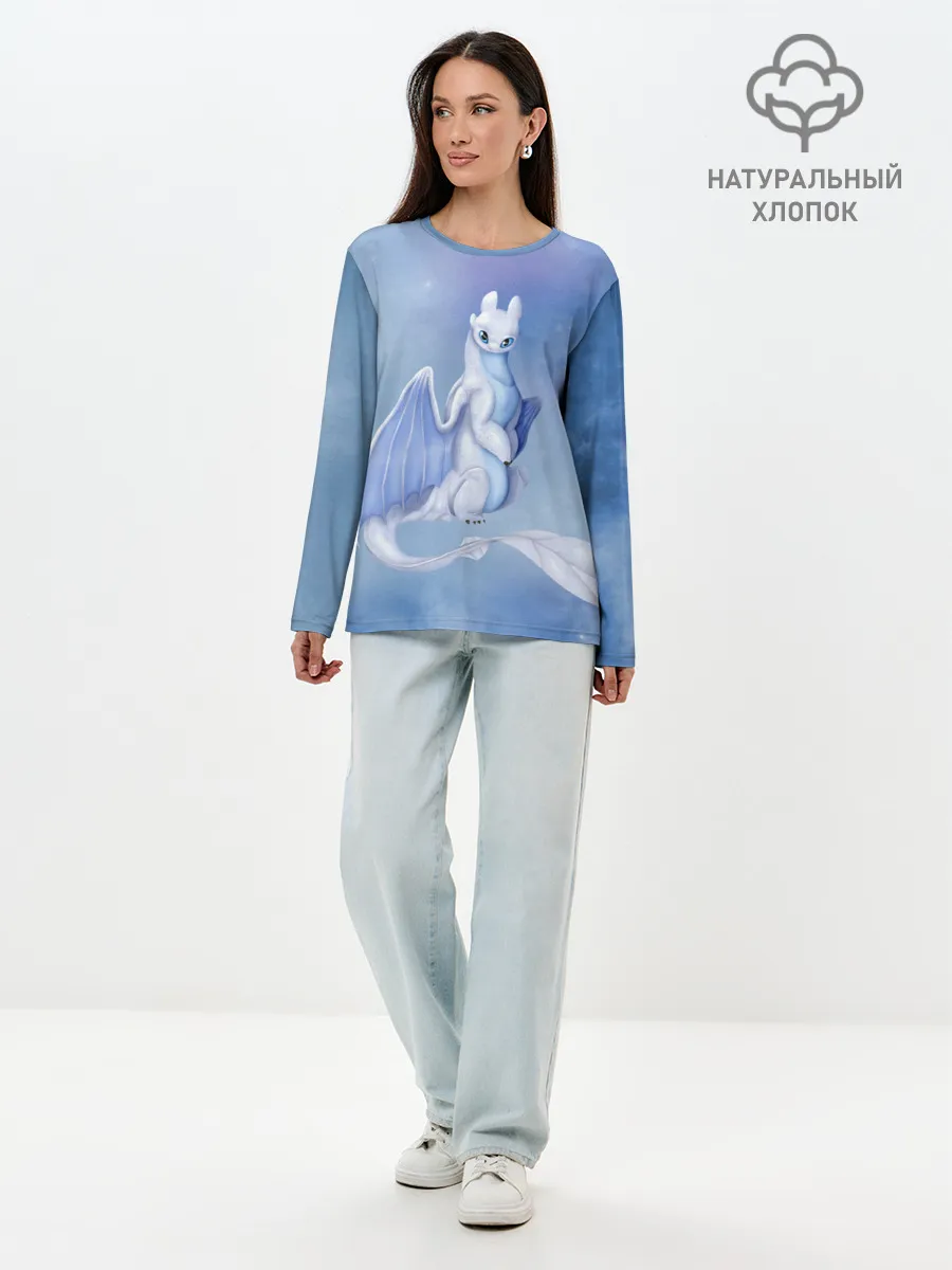 Лонгслив женский. Хлопок / дневная фурия