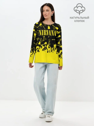 Лонгслив женский. Хлопок / NIRVANA