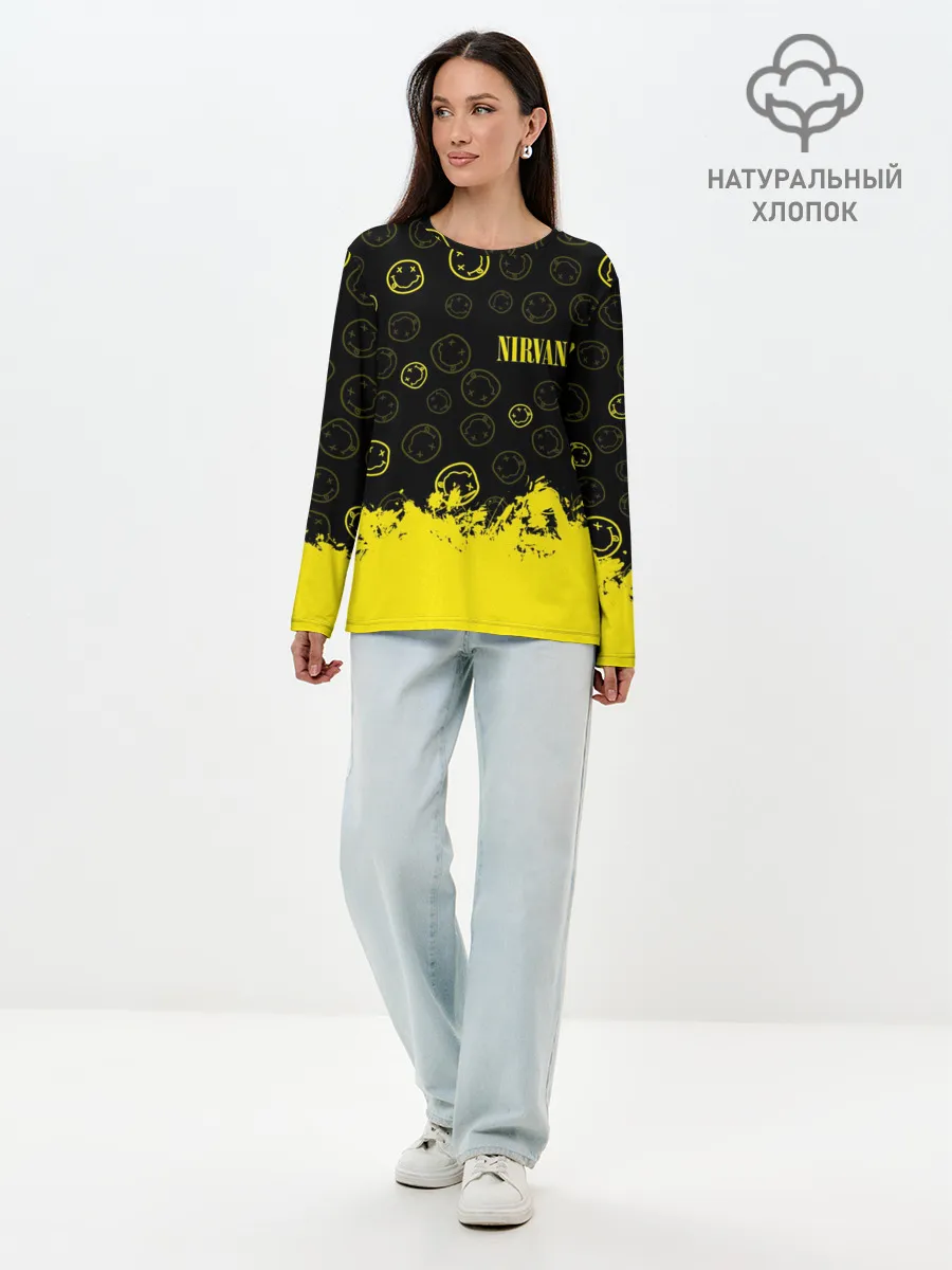 Лонгслив женский. Хлопок / NIRVANA